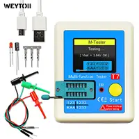 LCR-T7 New Transistor Tester TFT Diode Triode Capacitance Meter LCR ESR Meter NPN PNP MOSFET IR Multifunction Tester Multimeter 1