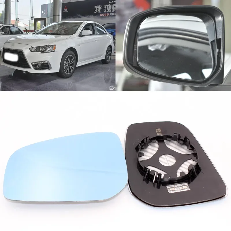 

Reversing mirror lens white glass for Mitsubish i Lancer-ex Left /right mirrors with heating Car accessories