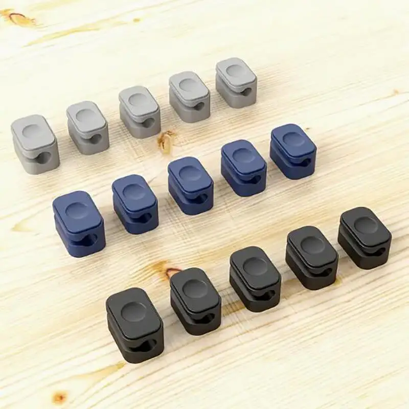 Wire Organizer Desktop Cable Clip Protector Cord Winder Row Plug Self-Adhesive Fixed USB Charging Line Holder Magnetic Mouse