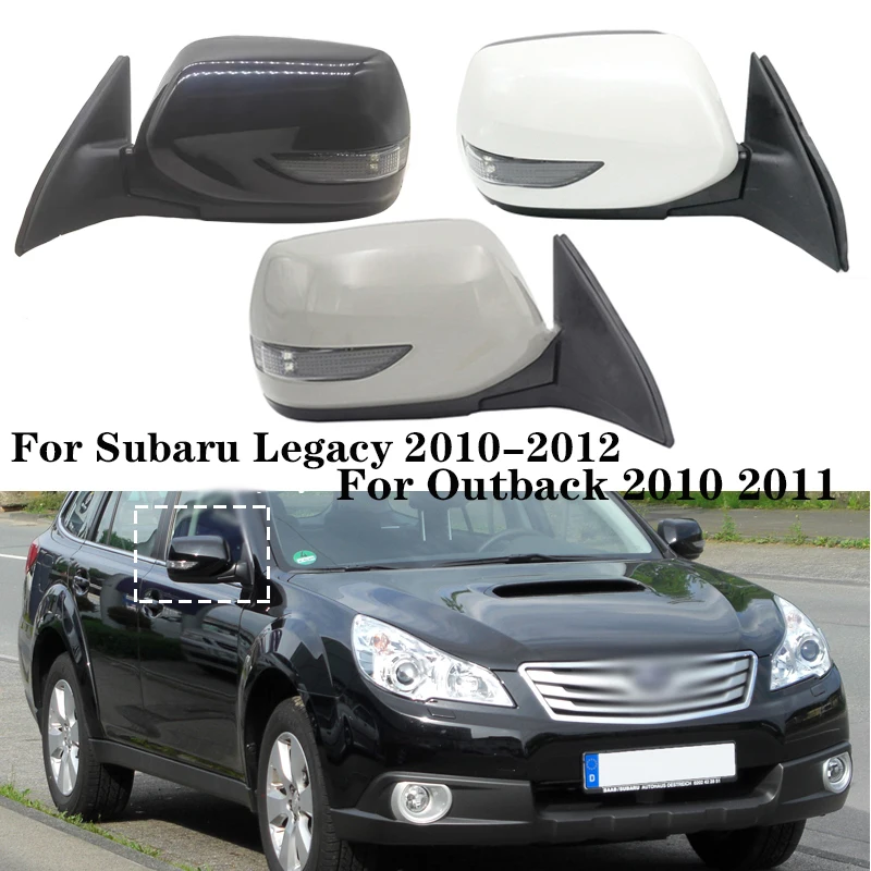 

For Subaru Legacy 2010-2012 For Outback 2010 2011 Auto Left Right Mirror Car Rearview Mirror Assy Door Wing Side Mirror 9Pins