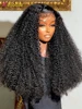 MELODIE 200% Density 13x4 Afro Kinky Curly Human Hair Wig Remy Hair 13x6 HD Transparent Lace Frontal Wig Curly Lace Front Wigs 1