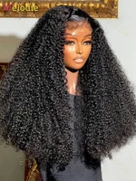 MELODIE 200% Density 13x4 Afro Kinky Curly Human Hair Wig Remy Hair 13x6 HD Transparent Lace Frontal Wig Curly Lace Front Wigs 1