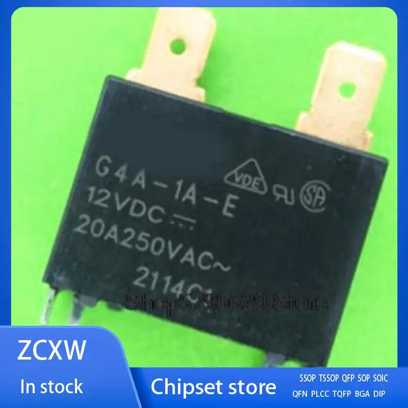 

New 5PCS/Lot G4A-1A-E G4A-1A-E-12VDC G4A-1A-E 12VDC 20A 250VAC pin4