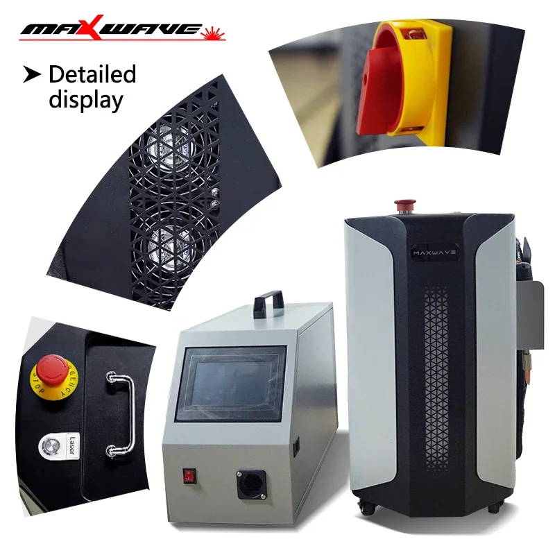 800/1200/1500/2000W Mini Fiber Laser Handheld 3 in 1 Welding Cleaning Cutting Soldering Machine Portable CNC Welder for Metal 2