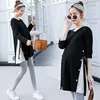 Womens Maternity Tops Long Sleeve Solid Tunic Casual Pregnancy T-Shirt Maternity Clothes Comfy Flattering Suit 1