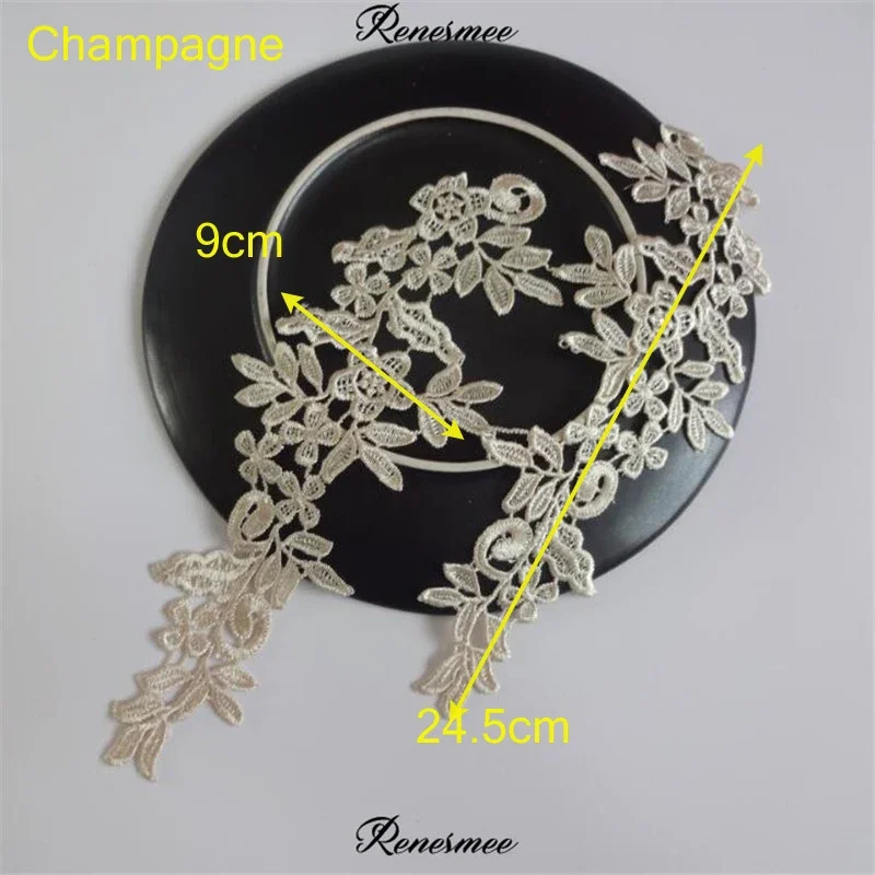 Vibrant Lace Applique Flower Sewing Trims
