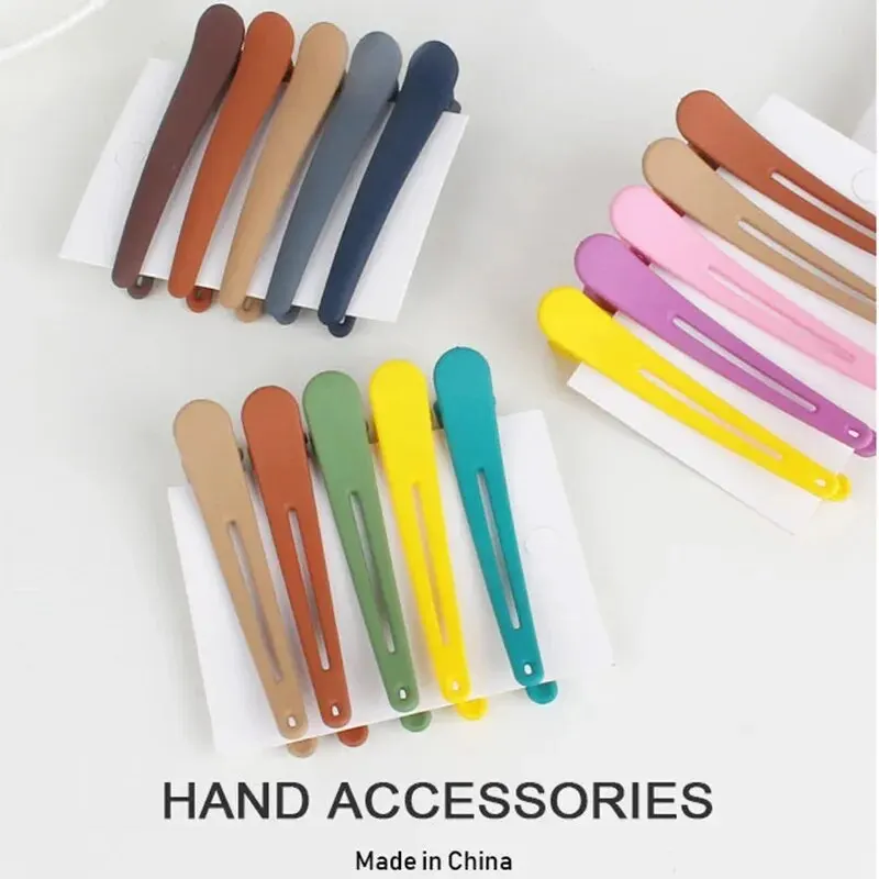 Hair Clips 10PCS Professional Hairdressing Salon Hairpins Candy Colors Plastic DIY Hair Clip Hair Care Clip Styling Tools Coiffure