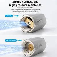 1PCS Stainless Steel Female Thread Pneumatic One-way Check Valve CV 1/8" 1/4" 3/8" 1/2" Inline Non Return for Air Water Fluid 2