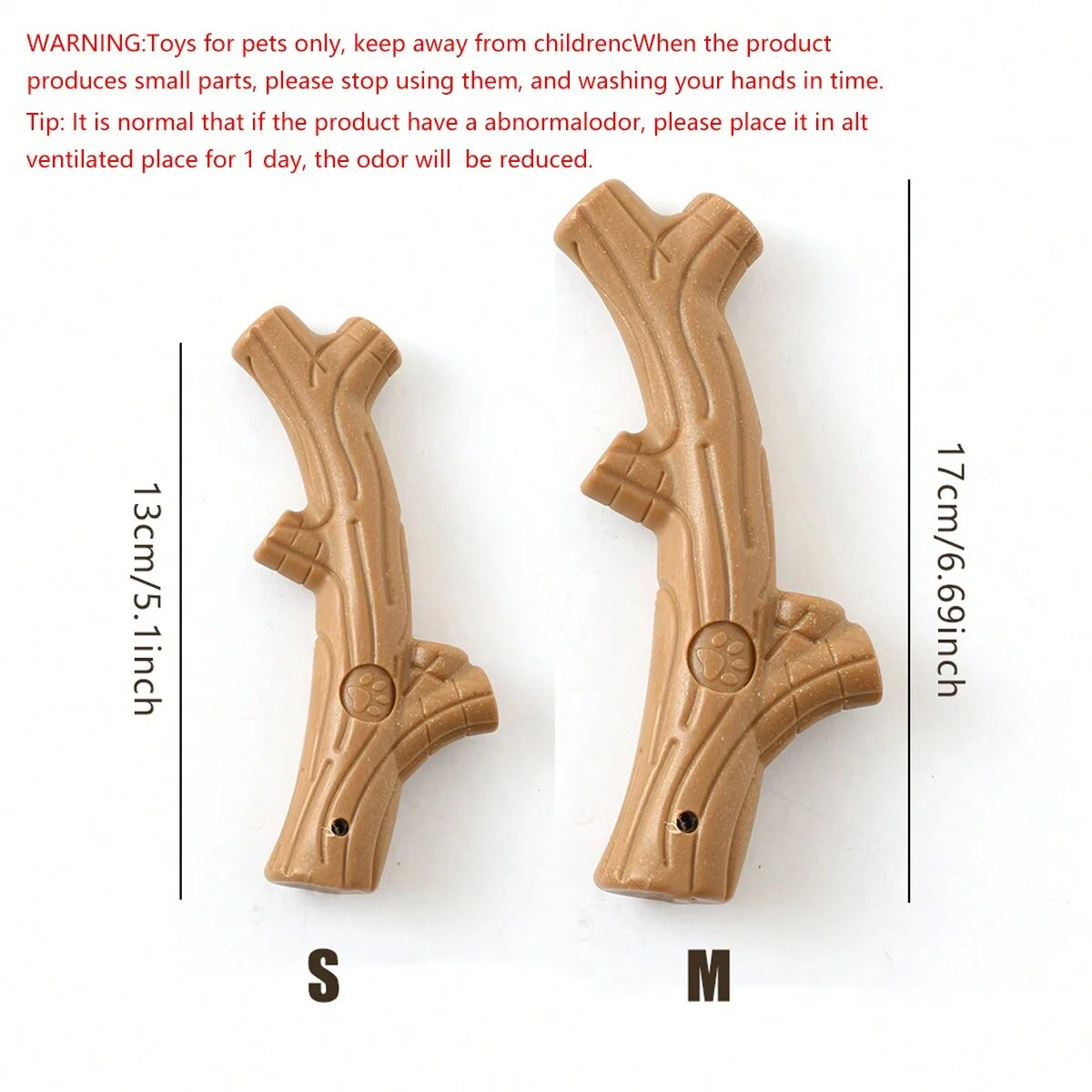1pc-Durable chewing toys for dogs, interactive toys in the shape of deer antlers and tree branches, teeth cleaning training toys