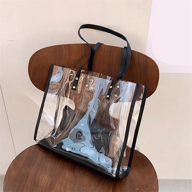 Transparent Bag Women Bag Handbag Fashion Pvc Clear Bag High Quality  Handbags Feminina Bucket Crossbody - Shoulder Bags - AliExpress