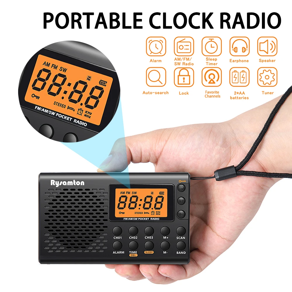 Portable-AM-FM-Shortwave-Radio-Big-digital-display-with-Sleep-Timer-and ...