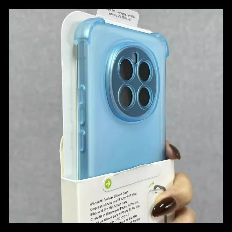 Shockproof Matte Soft Case with Clear Silicone and Candy Color Finish