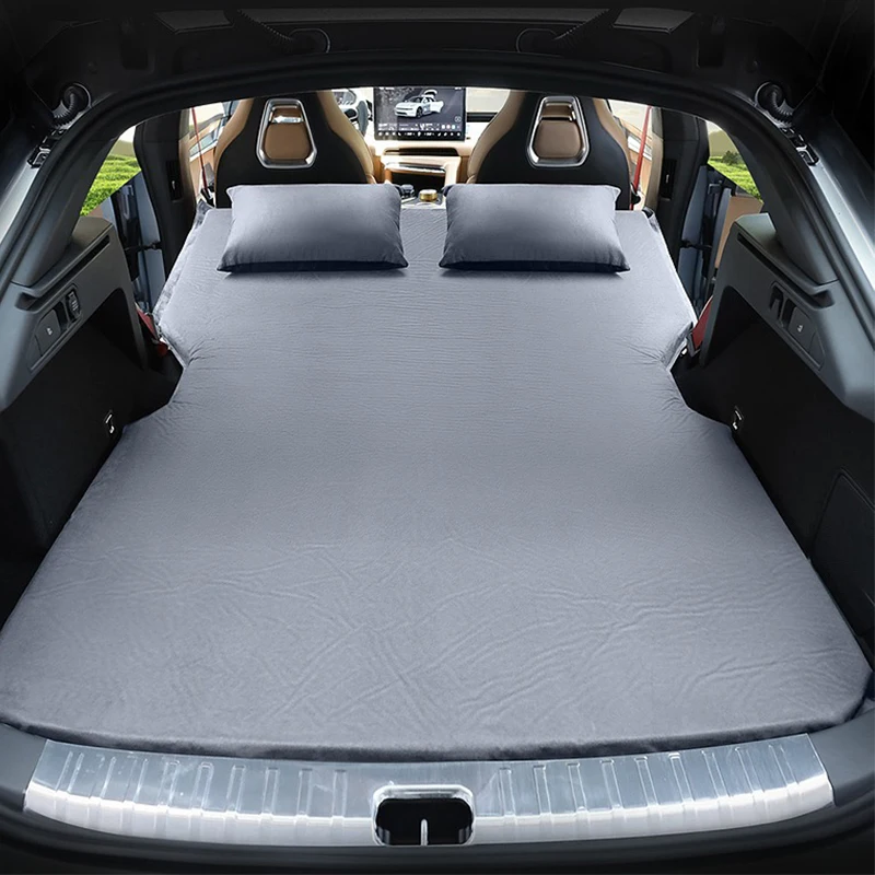 Car Travel Bed Inflatable Air Mattress with Air Pump For ZEEKR 001 Self-driving Tour Bed Outdoor Camping Trip Trunk Sleeping Mat