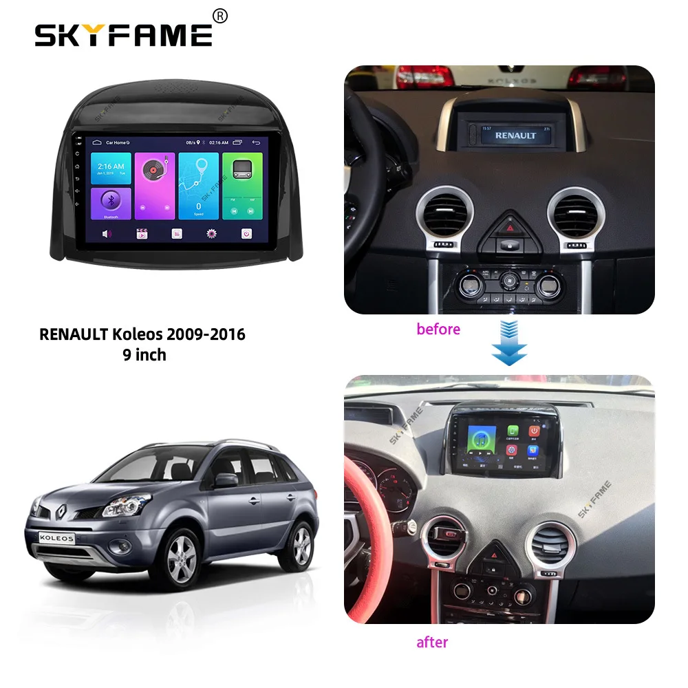 

For Renault Koleos 2009-2016 Car Radio Android Multimedia Player GPS Navigation 4+64G System IPS Screen DSP Stereo Headunit 2din