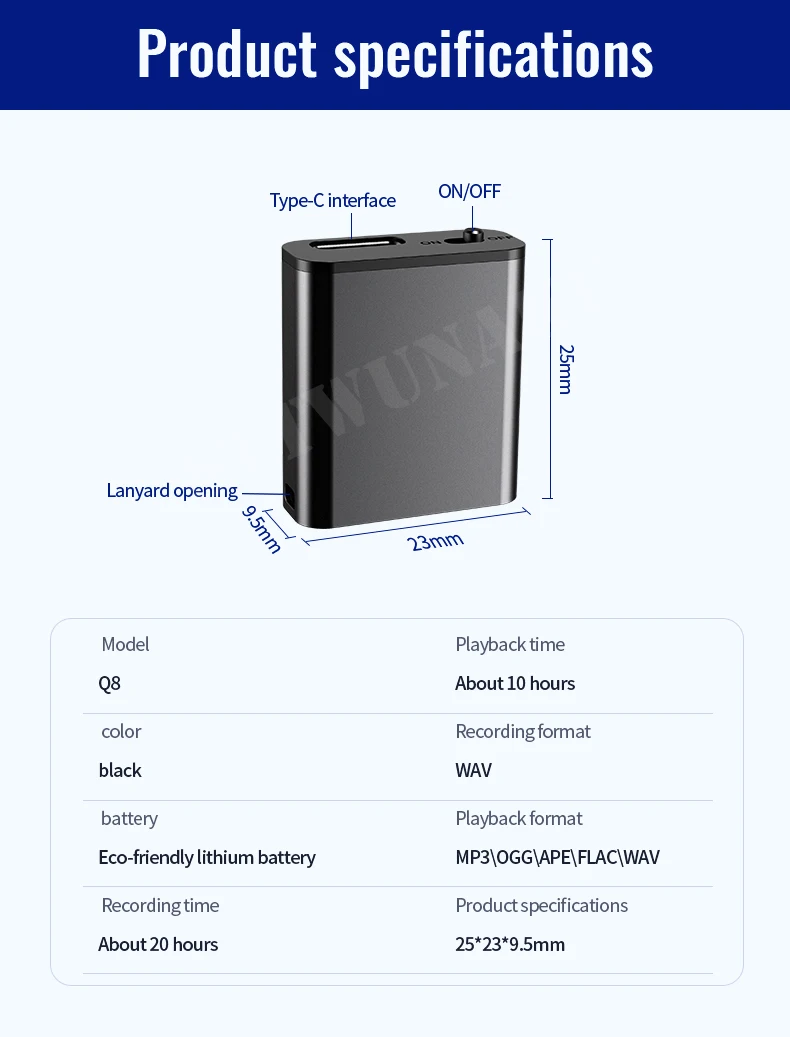 Snimatelj prikazan u upotrebi na sastancima i predavanjima