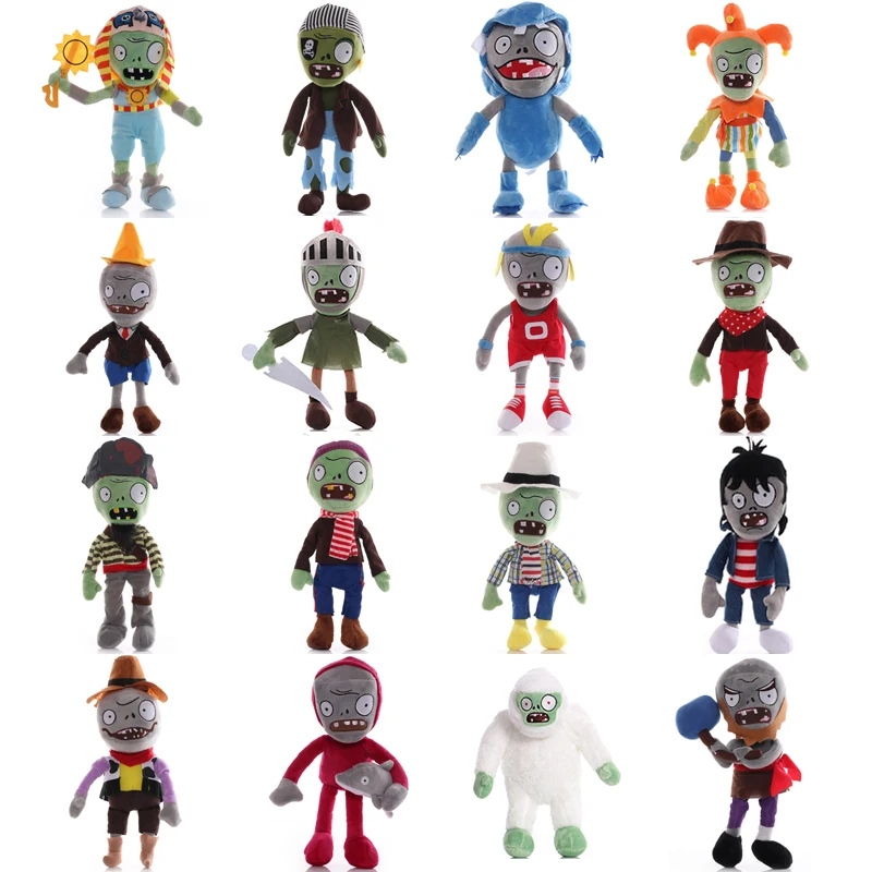 1 Stück 30 cm Pflanzen vs. Zombies Plüschtiere PVZ Zombies Gargantuar Hüte Pirat Zombies Plüsch Weiche Stofftiere für Kinder Kinder Geschenk