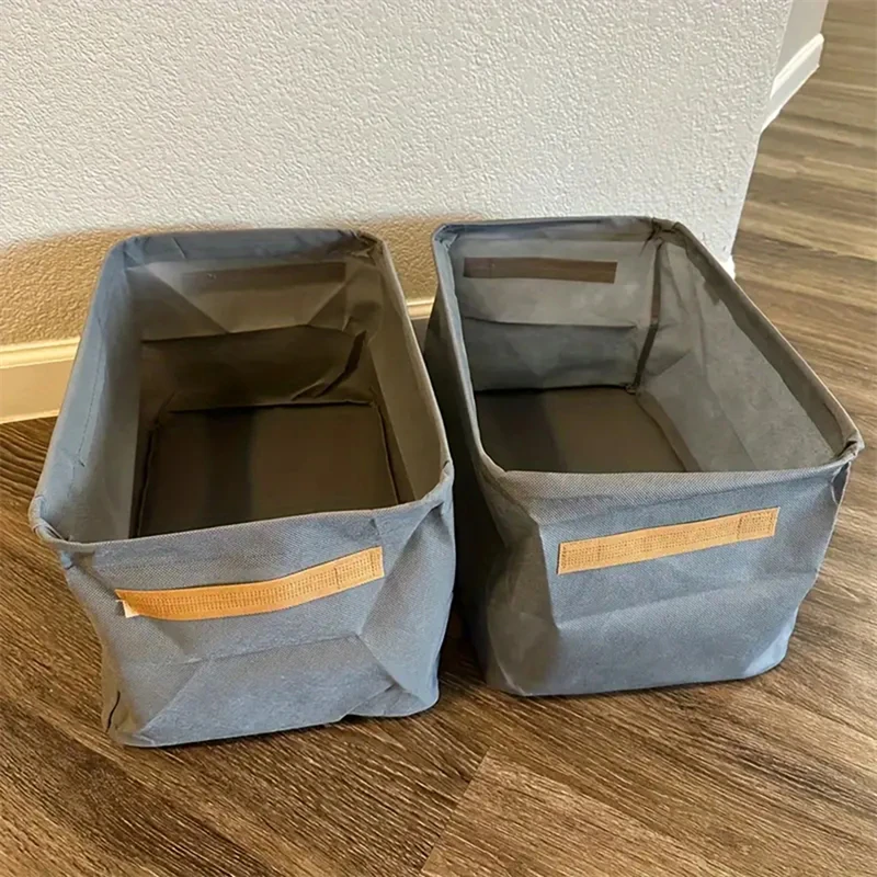 Clothes Organizer Foldable Thicken Storage Basket For Pants Sweater Underwear Clothes Household Wardrobe Sundries Storage Box 5