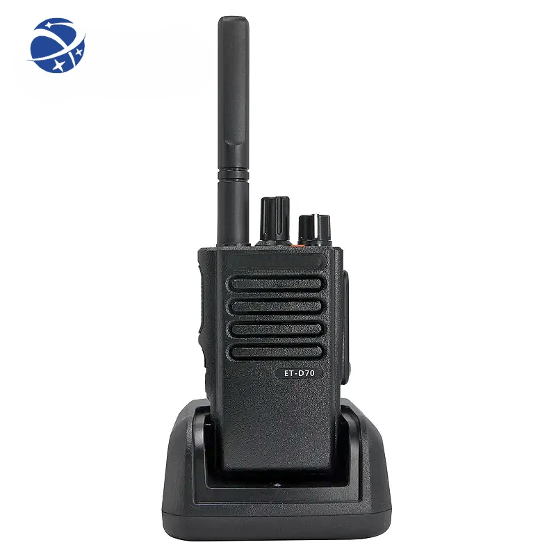 

Compact UHF VHF GPS Handheld Digital Two Way Radio ET-D70 China DMR Security Walkie talkie