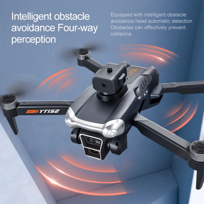 Iconic Brand YT152 8K GPS Drone Three Camera Professional 5G Obstacle Avoidance Optical Flow Positioning Brushless Upgraded RC 10000M