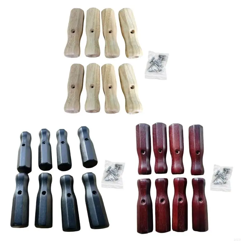 652F 8Pcs Table Football Handle Table Soccer Replacement Handle Foosball Grip Football Game Rod Nonslip Designs