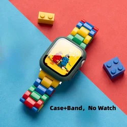 Stylish Candy Color Resin Strap with Plastic Case - 38mm (Gr Case and strap)