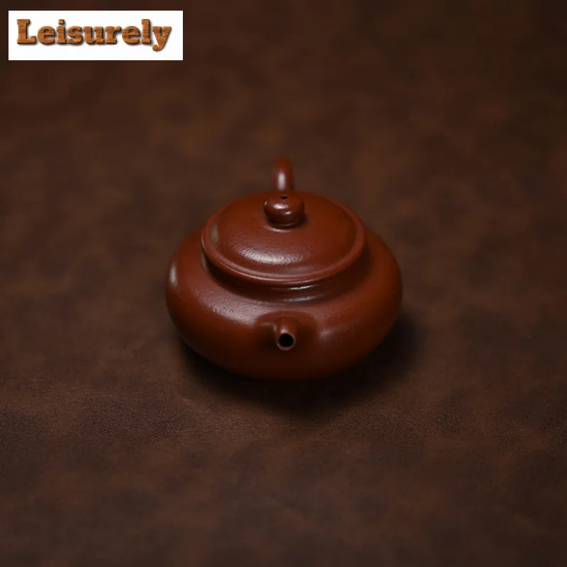 88ml Authentic Yixing Purple Clay Teapots Handmade Antique Pot Raw Ore Dahongpao Mud Kettle Chinese Zisha Tea Set Craft Supplies