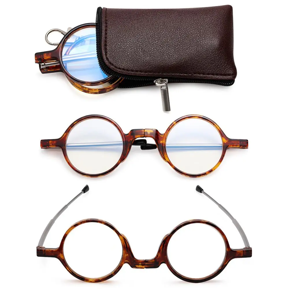 Leicht zu tragende Presbyopie-Brille für Damen und Herren, faltbar, mit Schlüsselanhänger-Etui, Mini-Lesebrille – Detail 5