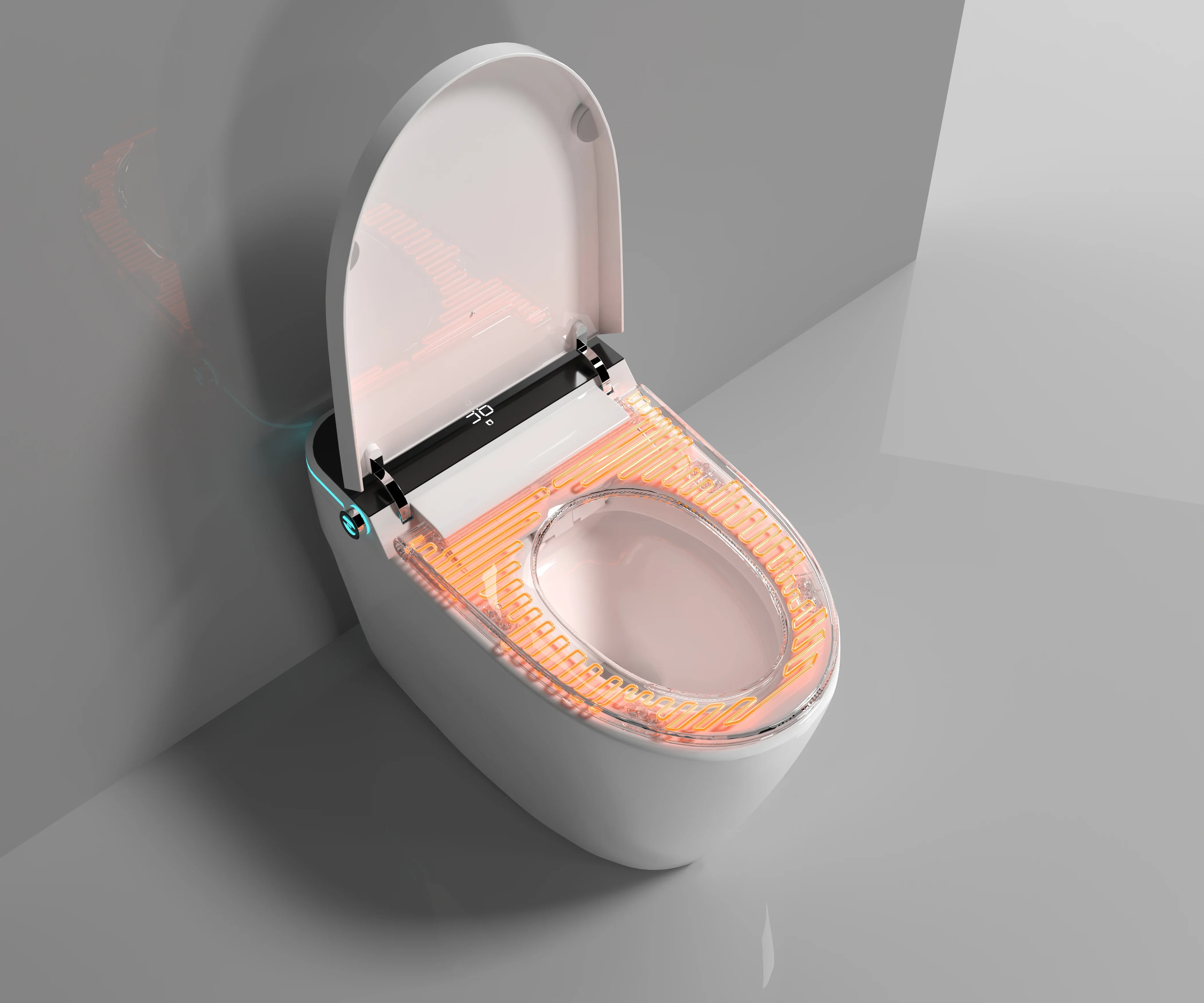 YYHC-European design hotel smart toilet with seat cover water closet bidet self clean Intelligent wc toilet 6