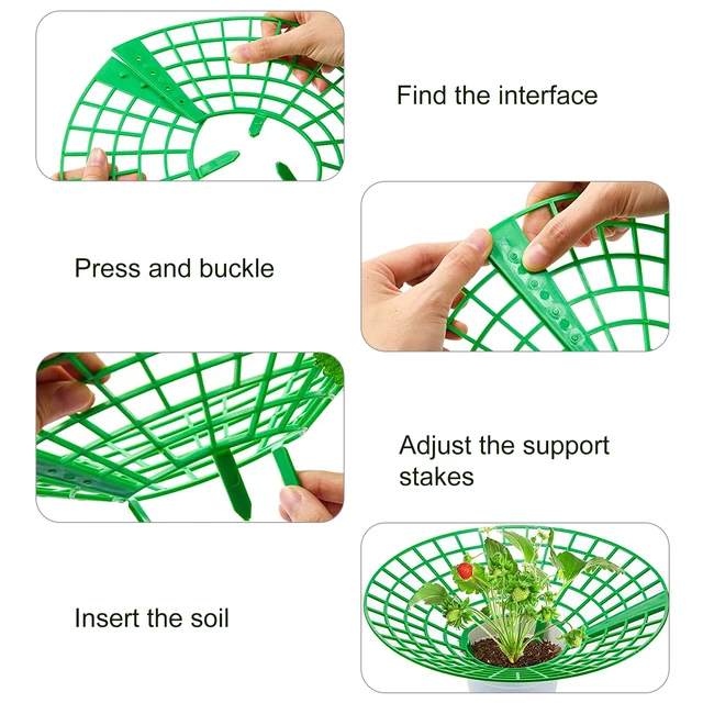1/2/5/10Db Strawberry Támogatás A Növényi Gyümölcs Állványtermelő Kerti Szerszámok Szőlő Védelme Érdekében Kerülje Talajt - Image 5