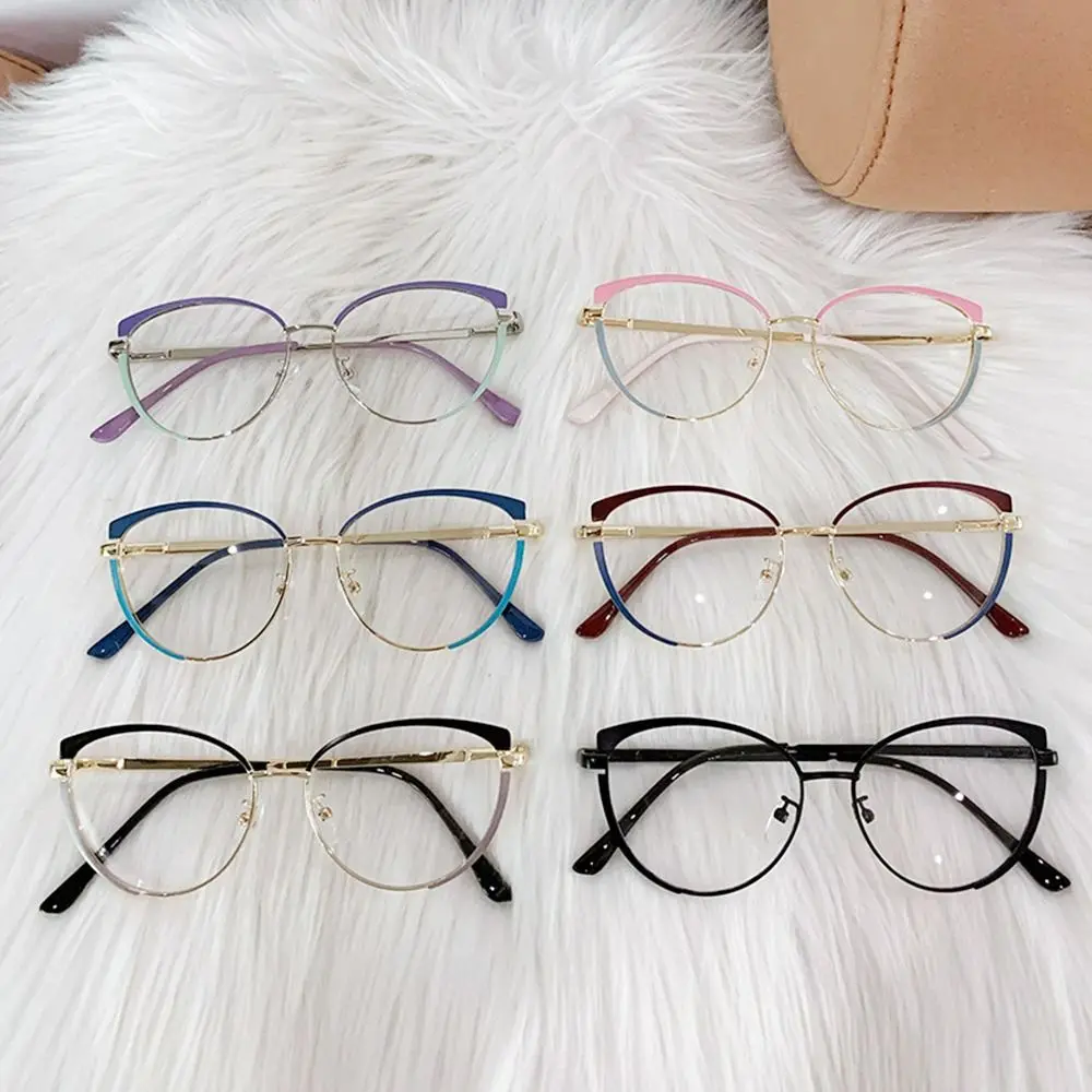 

Eye Protection Anti-Blue Light Glasses Ultralight Blue Ray Blocking Frame Eyewear Metal Optical Spectacle Eyeglass Office