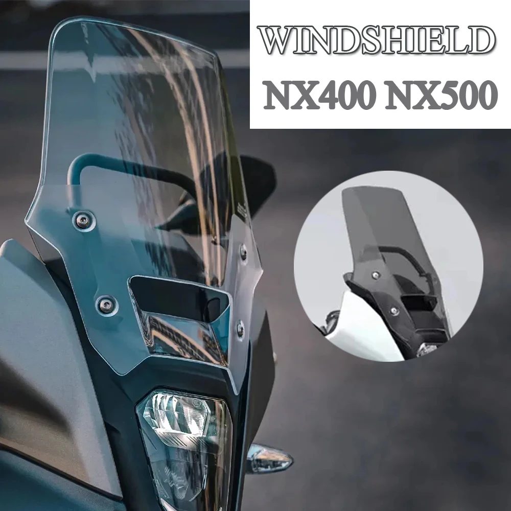 

For Honda NX400 NX500 Motorcycle Front Windshield Deflector NX 400 NX 500 Accessories Fairing Heighten Windscreen NX400 500 Part