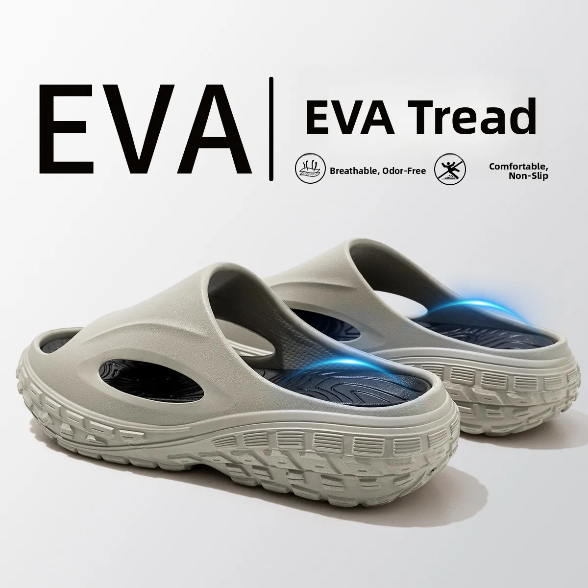 Men's Summer Outdoor Thi Bot Slip-resistant Sports Sle Slippers Anti-odor Home Indoor And Outdoor Wear EVA Material