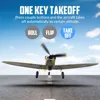 Spitfire RC Plane 2.4G 4CH  EPP 400mm Fixed Wingspan Remote Control Fighter One-key Aerobatic RTF 761-12 RC Aircraft 3