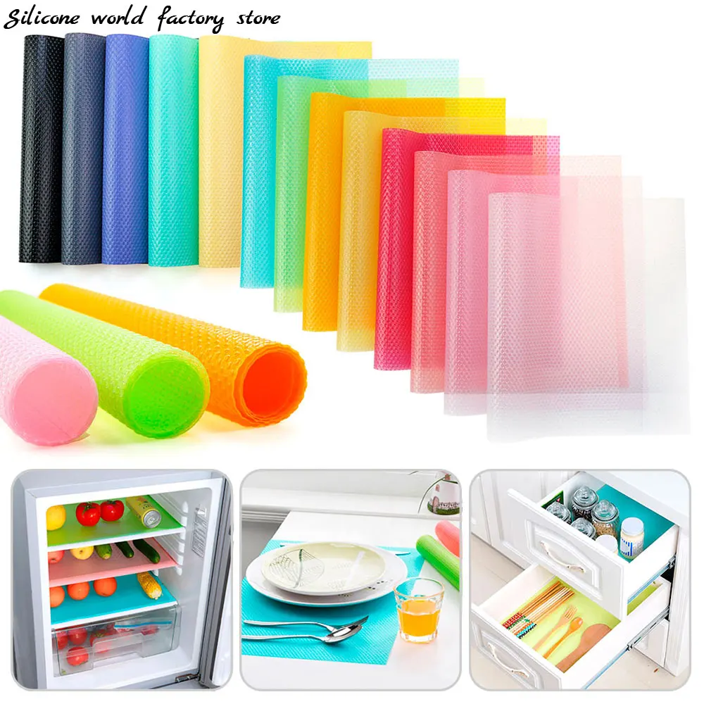 Cuttable Refrigerator Liners Mats Reusable Waterproof Disassemble Non-stick  Fridge Liners For Shelves New Refrigerator Mats - AliExpress