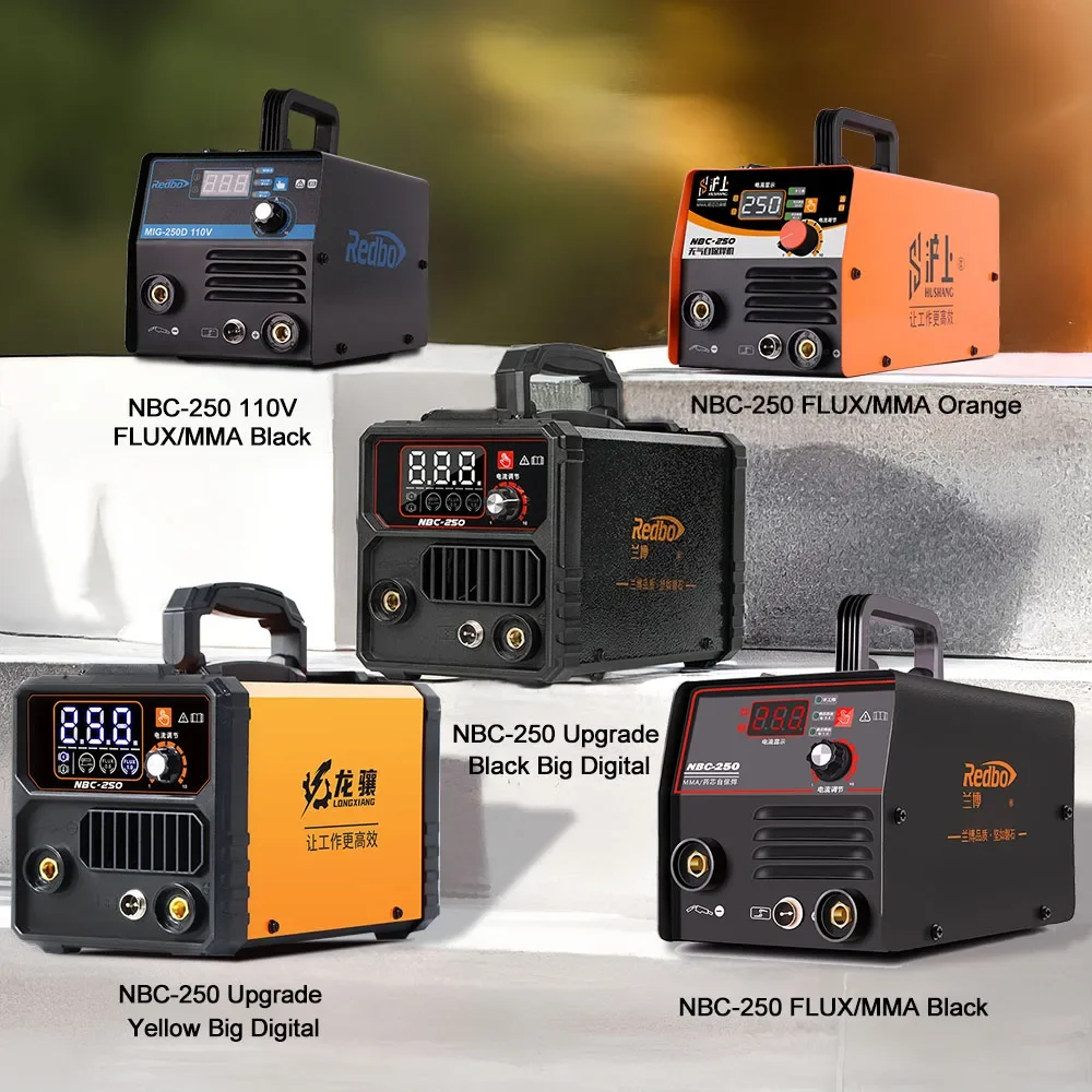 MINI Digital Gasless Mag Welder MMA Welding Machine Flux Core Wire Soldadora Poste A Souder Mig Mesin Las Mig-250 Without Gas 5