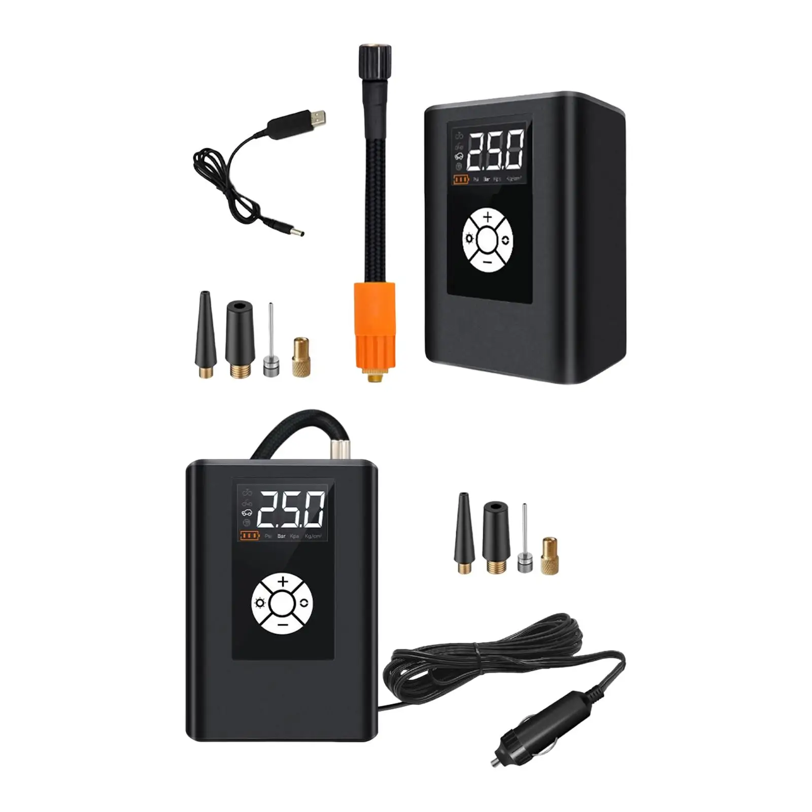 

Портативный автомобильный насос для шин автомобильные аксессуары с цифровым манометром Стабильная производительность