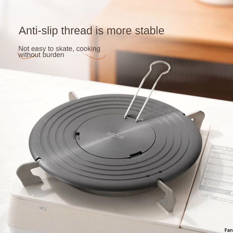 Heat Transfer Plate Defrosting Anti-Blackening Pan Heat Conducting Plate Suitable for Gas Cooktops and LPG Cooking Hobs