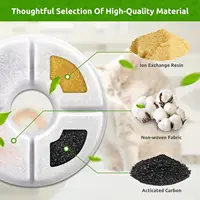 OYES Filters for Cat Water Fountain Filters 4/8 Pack Replacement Filter Multi-Filtration System Activated Carbon Filter 2
