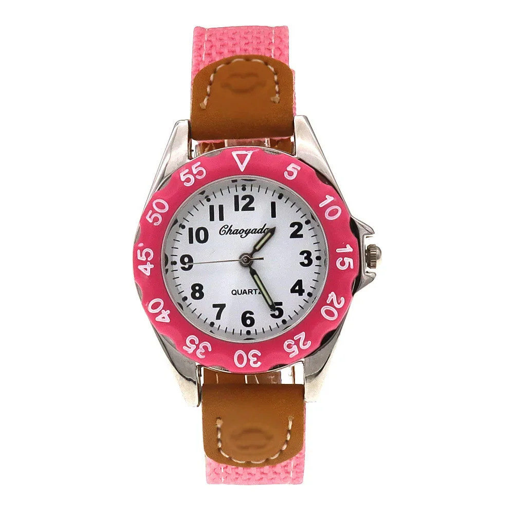 Fashion Children Watches Luminous Nylon Band Kids Watch Boy Girls Wrist Quartz Sports Wristwatches 6