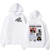 Rapper KIDD KEO Tour 2025 Album Hoodie Men's Fashion Long Sleeve Oversized Sweatshirt Hip Hop Retro Pullover Hoodies Streetwear 2