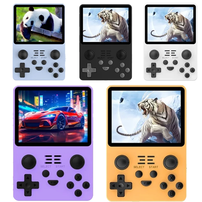 Powkiddy Rgb20S Console Di Gioco Portatile Sistema Open Source Retrò Rk3326 Schermo Ips 4:3 Da 3.5 Pollici Regali Per Bambini