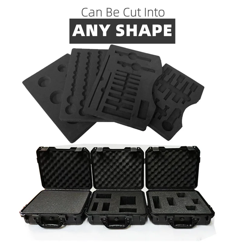 Hard Case ABS Plastic Tool box Waterproof Hard Carry Case Tool Box with Sponge Storage Box Safety Instrument Suitcase