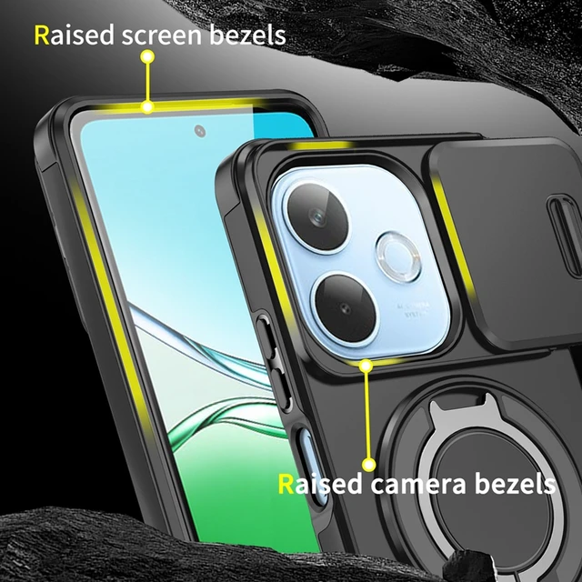 For OPPO A5 Pro 5G Case Slide Camera Protect Armor Phone Case For OPPO A5 Pro A5Pro Magnet Holder Ring Cover 2