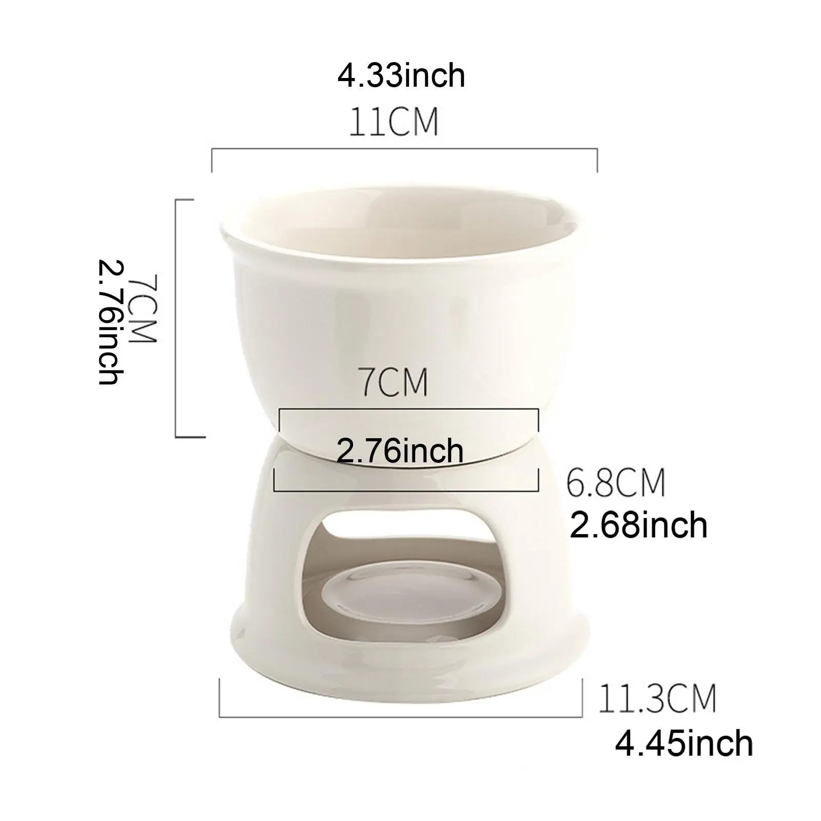 Chocolate Fondue Pot Cookware Melt Hot Pot Bowl Set for Party Dinner Gifts