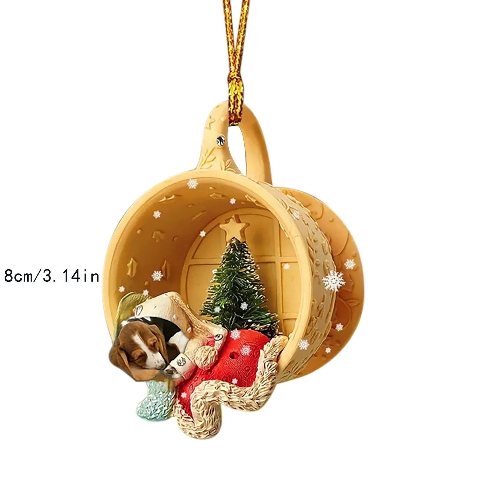 2023 Christmas Tree Pendant Cute Dog Animal Drop Ornament New Year Festive Party Supplies Room Decoration Xmas Gift images - 6