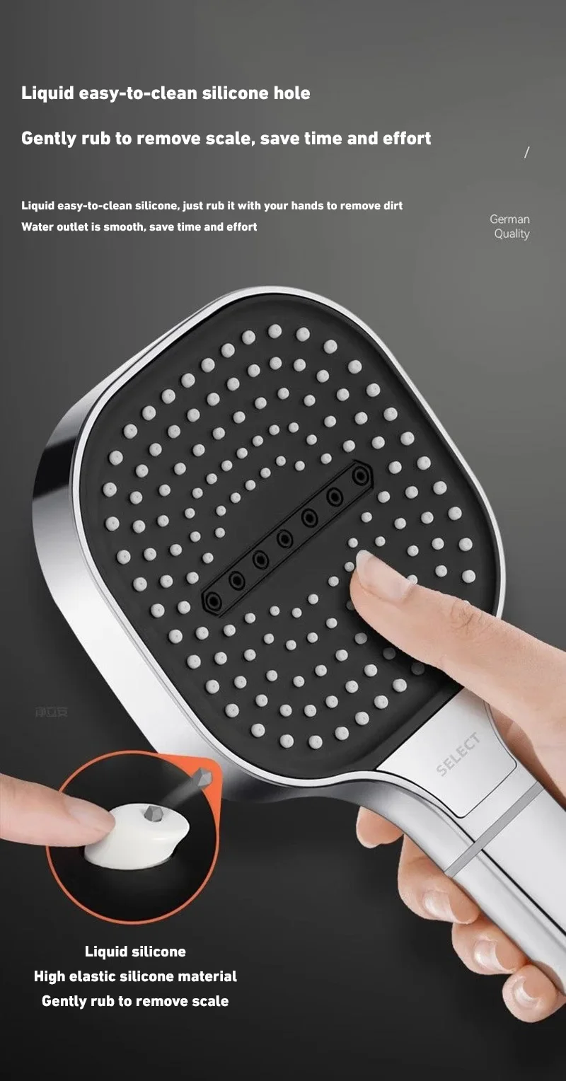 Xiaomi Shower Set Booster Shower Head with Filter Large Water Flow Shower Head Home Decoration Bathroom Facilities 6