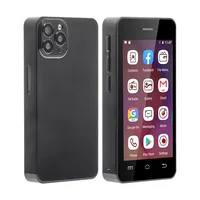 هاتف Melrose S9 Pro Super Mini مقاس 3 بوصات فائق النحافة رباعي النواة 2 جيجابايت + 16 جيجابايت هاتف محمول 5 ميجابكسل 1000 مللي أمبير في الساعة 3G هاتف ذكي صغير مدمج يعمل بنظام أندرويد 2