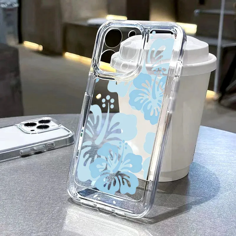 Colorful Hand-Painted Flower Soft Cover Phone Case