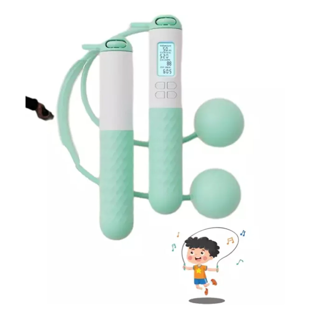 Professional Women's Fitness Jump Ropes Soft Handle No Weight Bearing Indoor Gym Workout Tool Fat Loss Exercise Equipments jump rope