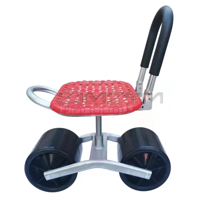 Kerti Kosár Szerszám Ültetés Széklet Kocsi Gördülő Munkás Ülés Szék Mozgó Munkaszék 3/4 Kerekek - Image 4